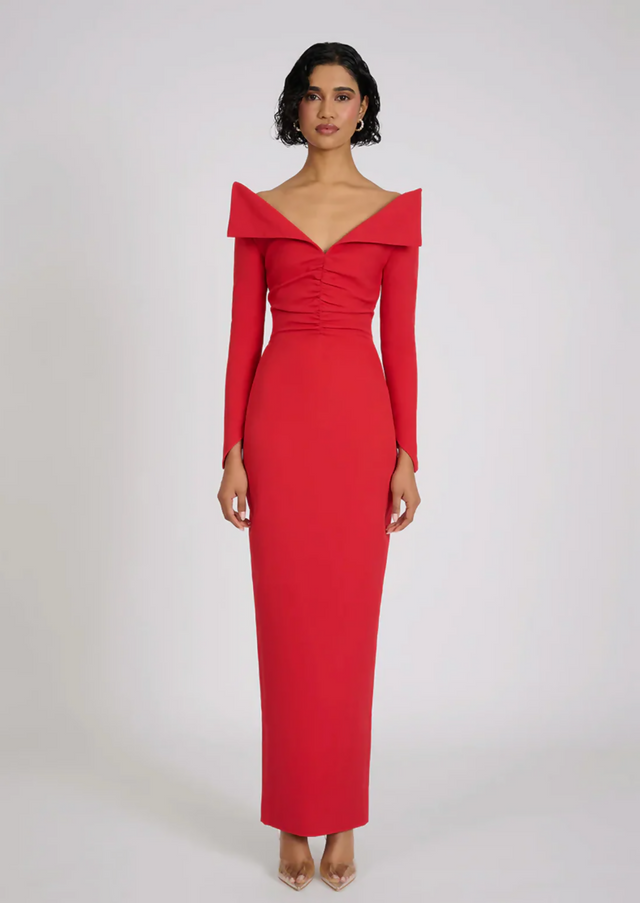 Eliya The Label Delsa Dress - 10 / Red - Dresses