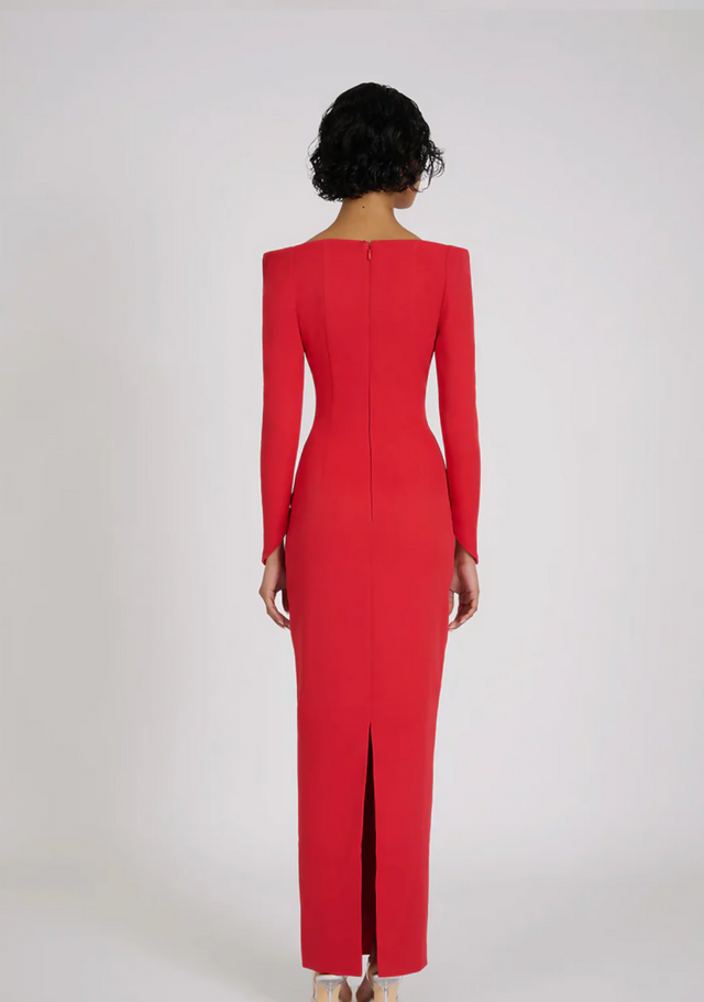 Eliya The Label Delsa Dress - 10 / Red - Dresses