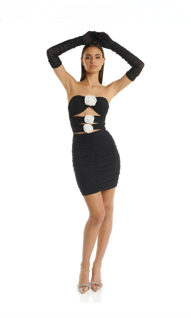 Eliya The Label Jordyn Dress Black Size L/AU12 - Dresses