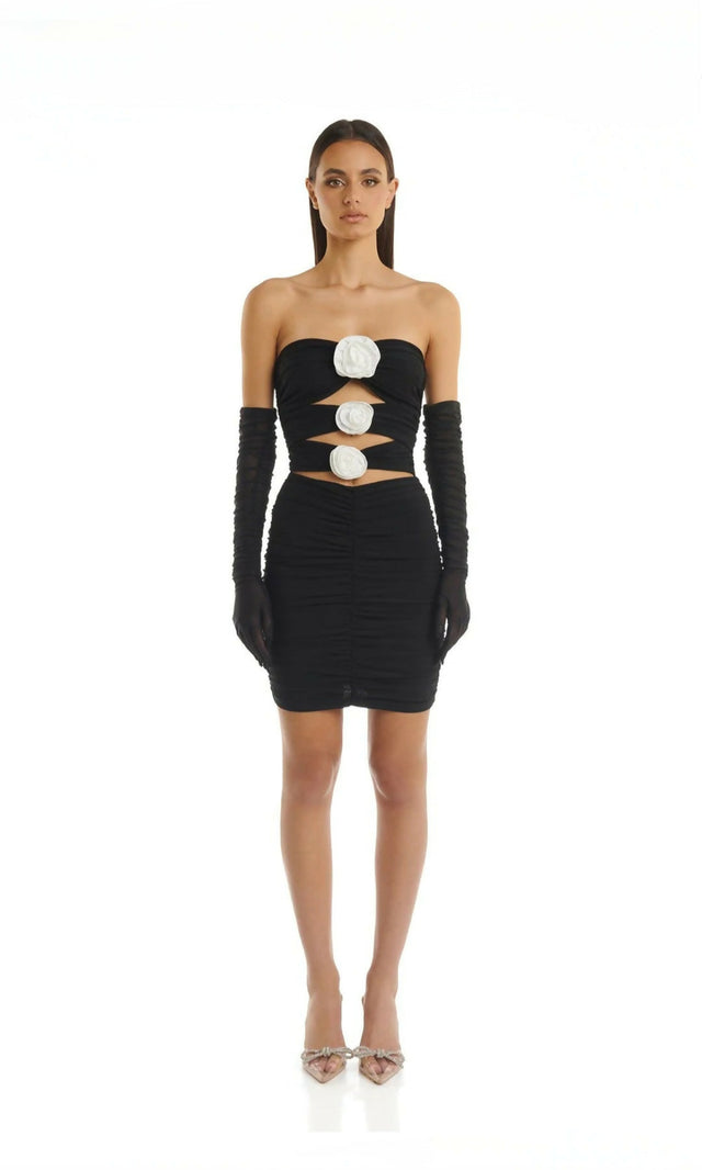 Eliya The Label Jordyn Dress Black Size L/AU12 - Dresses