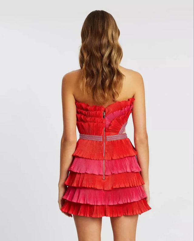 Eliya the Label Maryanne Mini Dress Red and Pink - 6 / Red - Dresses