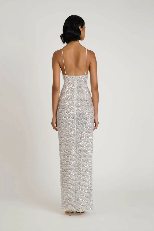 Eliya the Label Mevia Gown - 6 / Silver - Dresses