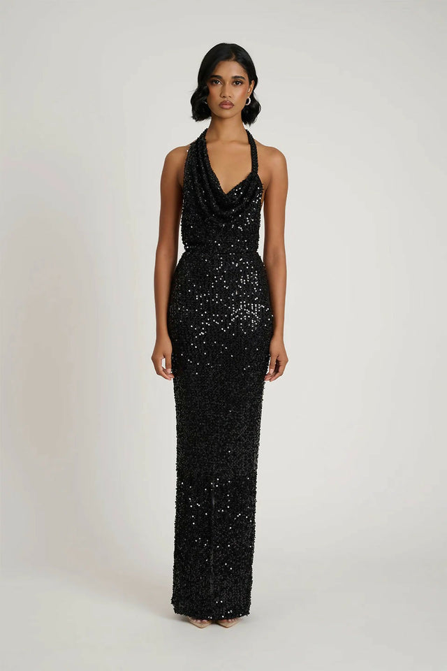 Eliya the Label Mulia Gown - 8 / Black - Dresses