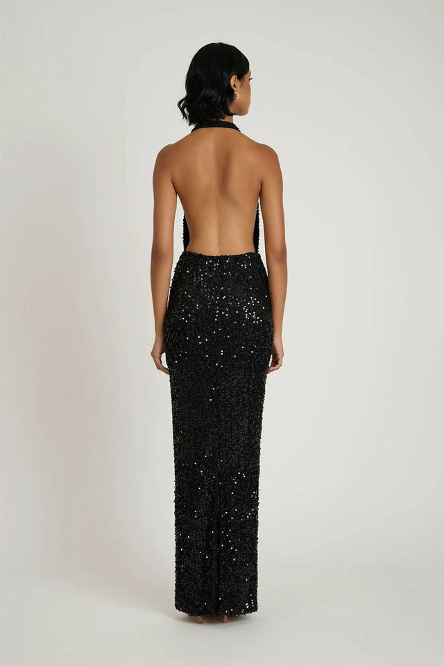Eliya the Label Mulia Gown - 8 / Black - Dresses