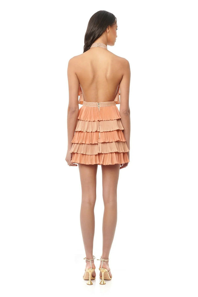 Eliya The Label Naveen Dress Peach Size AU 8 - 8 / Peach - Dresses