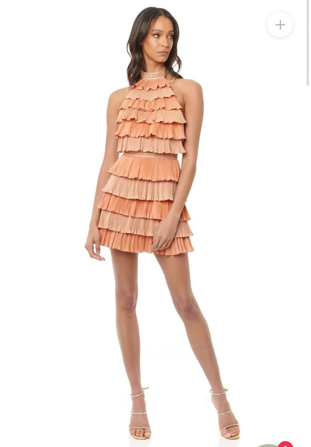 Eliya The Label Naveen Mini Size 8 - 8 / Peach - Dresses
