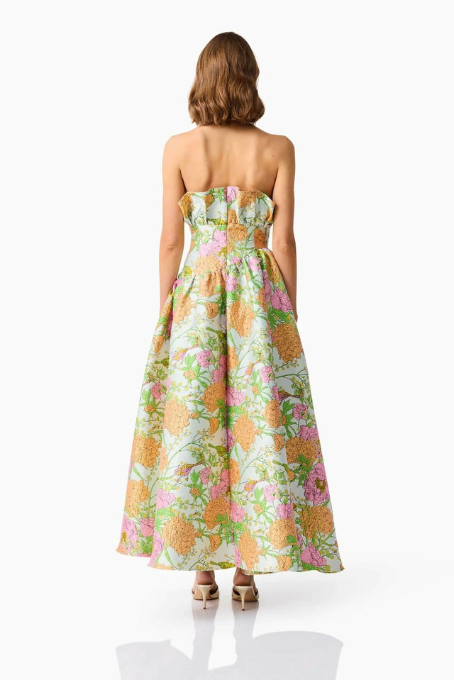 Elliat Laurel Gown - Green Floral Size 10 - 10 / Floral - Dresses