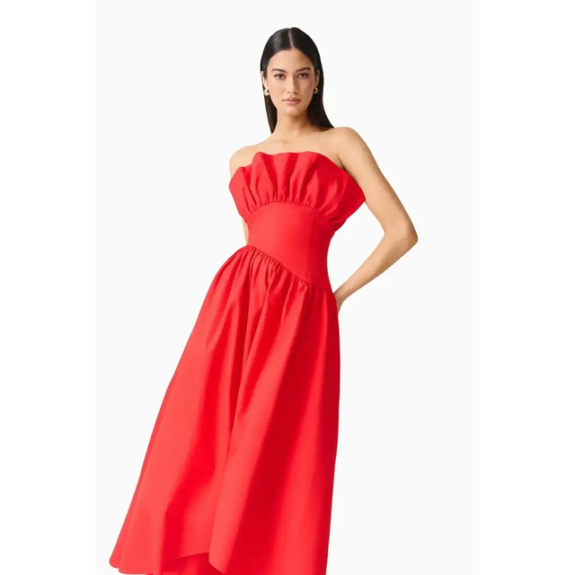 Elliat - Laurel Sleeveless Maxi Dress In Red - Dresses