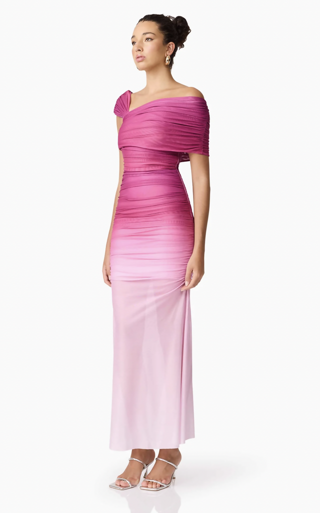 Elliatt Brigitta Maxi Dress in Orchid Ombre Size L / AU 12 - Pink / 12 - Dresses