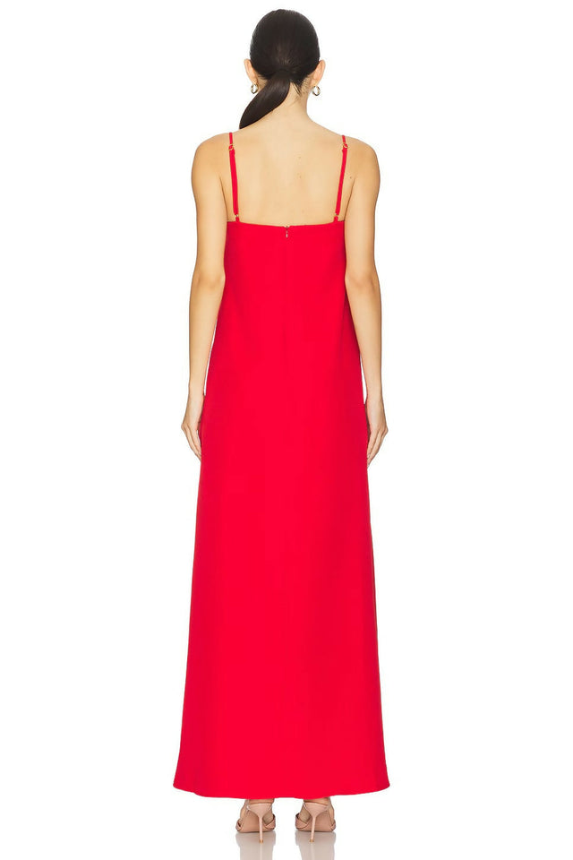 Elliatt Buttercup Embroidered Maxi Dress Red - 6 / Red - Dresses