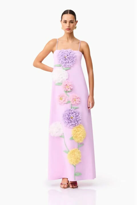 Elliatt Buttercup Lilac Maxi - 12 / Pink - Dresses