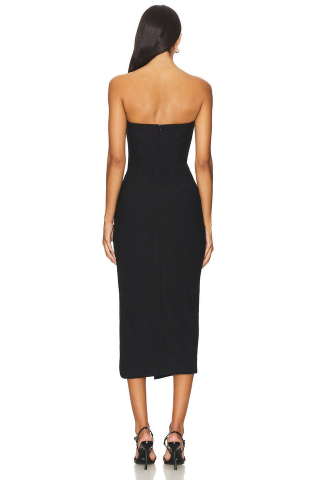 Elliatt Charlotte Midi Dress - 8 / Black - Dresses