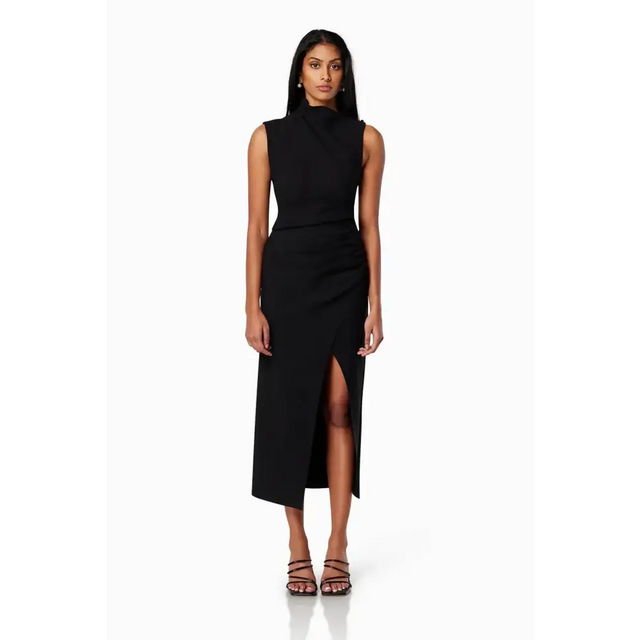 Elliatt Genoa Midi Dress Black Size 8 - 8 / Black - Dresses