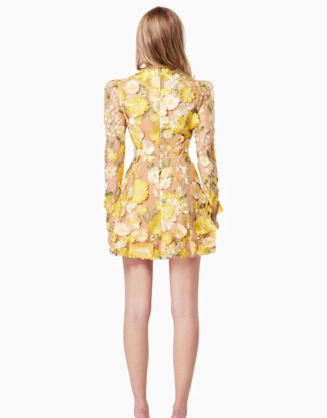 Elliatt Golden Voice Dress - 12 / Floral - Dresses