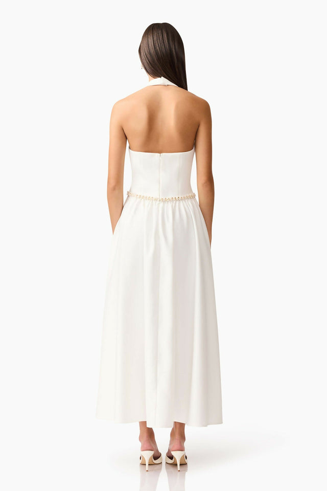 Elliatt Hester Halter Dress - 8 / White - Dresses