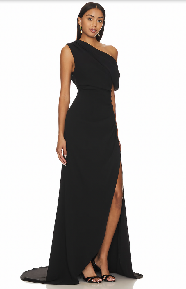 Elliatt Isadora Off the Shoulder Maxi Gown in Black size XXL/16 - Black / 16 - Formal Gown
