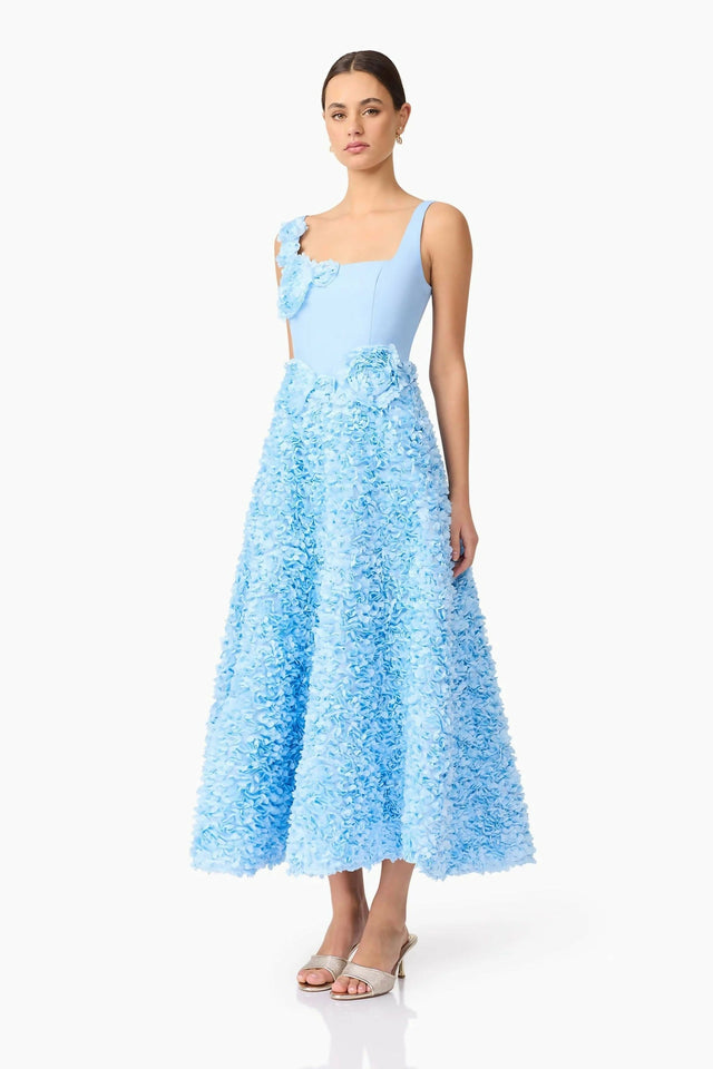 Elliatt Kaia Bow Maxi Dress Blue Size S / AU 8 - 8 / Blue - Dresses
