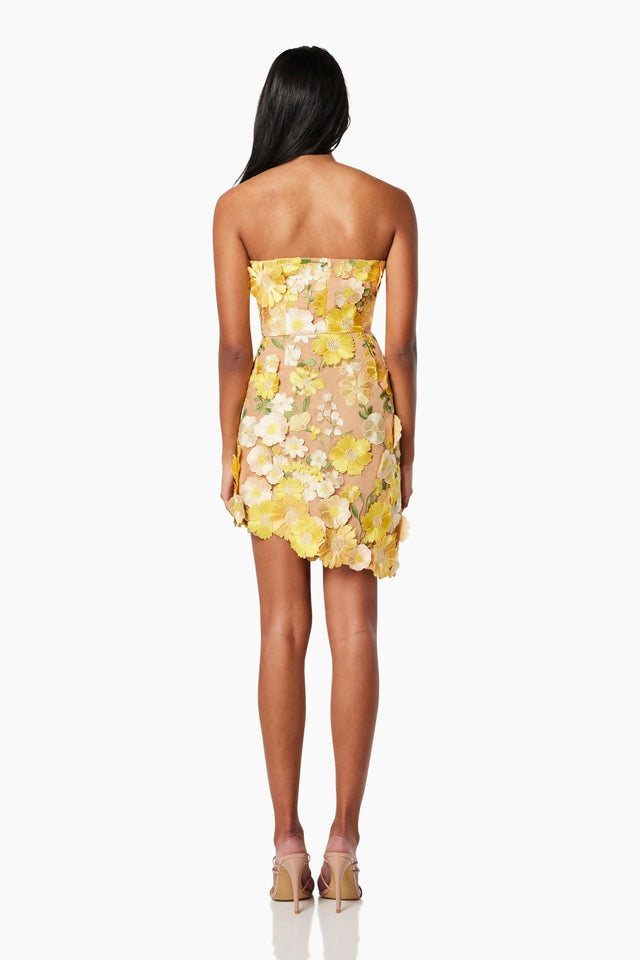 Elliatt New Age Mini Dress - 8 / Yellow - Dresses