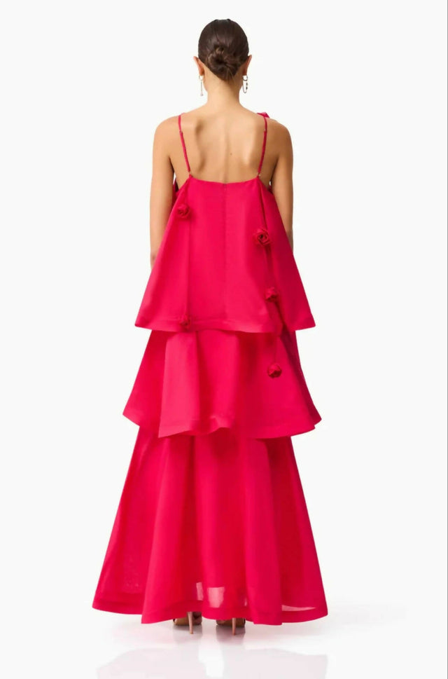Elliatt Thalia Tiered Gown in Pink - Dresses