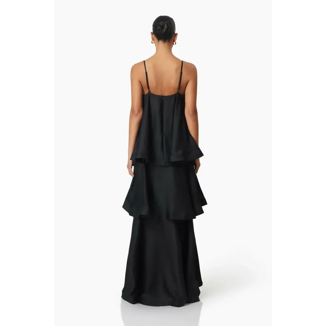 Elliatt Tilly Tiered Dress Black Size 6 - 6 / Black - Dresses