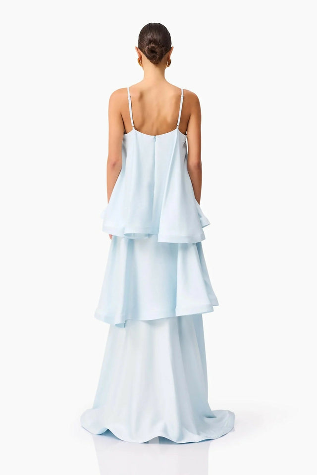Elliatt Tilly Tiered Dress Blue Size 6,8,10 - Dresses