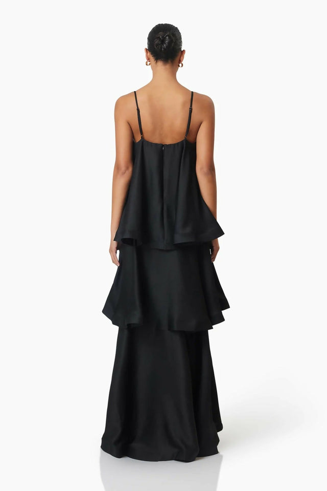 Elliatt Tilly Tiered Maxi Dress Black - Dresses