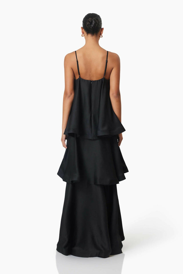Elliatt Tilly Tiered Maxi Dress - Black - Dresses