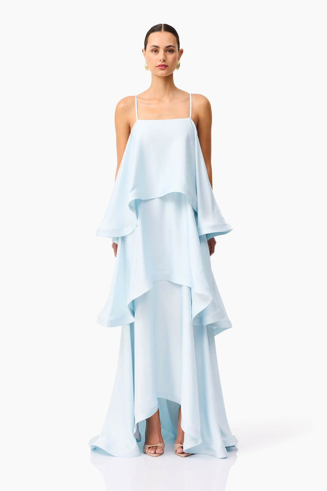 Elliatt Tilly Tiered Maxi Dress - Blue - 14 / Blue - Dresses