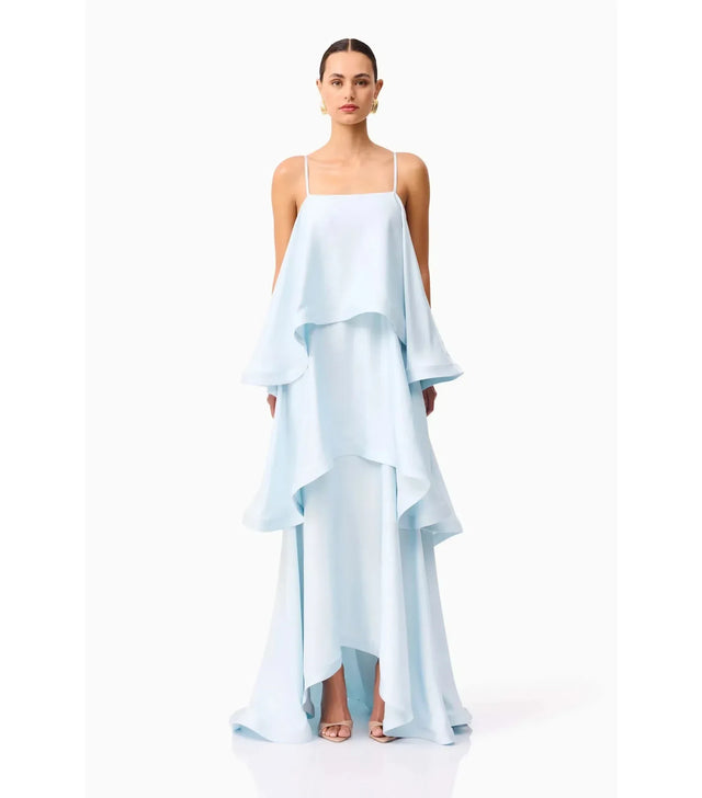 Elliatt Tilly Tiered Maxi Dress Blue - Dresses
