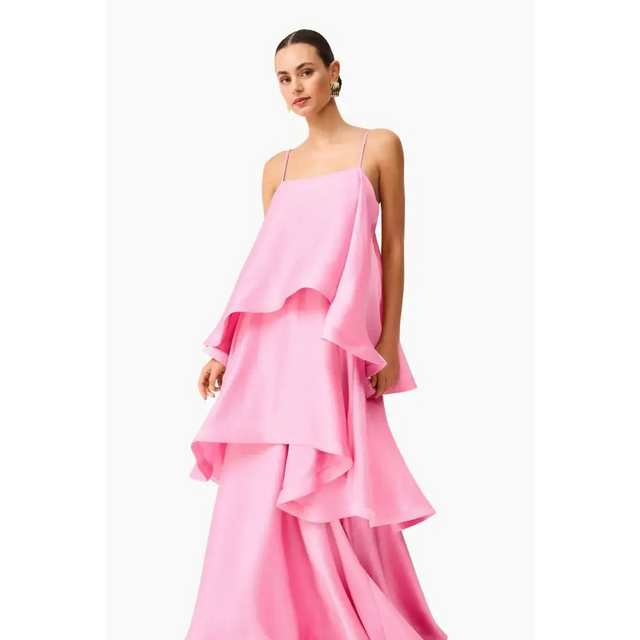 Elliatt Tilly Tiered Maxi Dress in Pink - 6 / Pink - Dresses