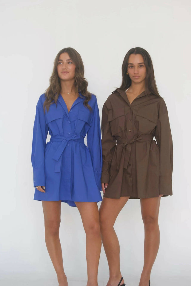Esme Resort Ellison Belted Shirt Dress - Dresses