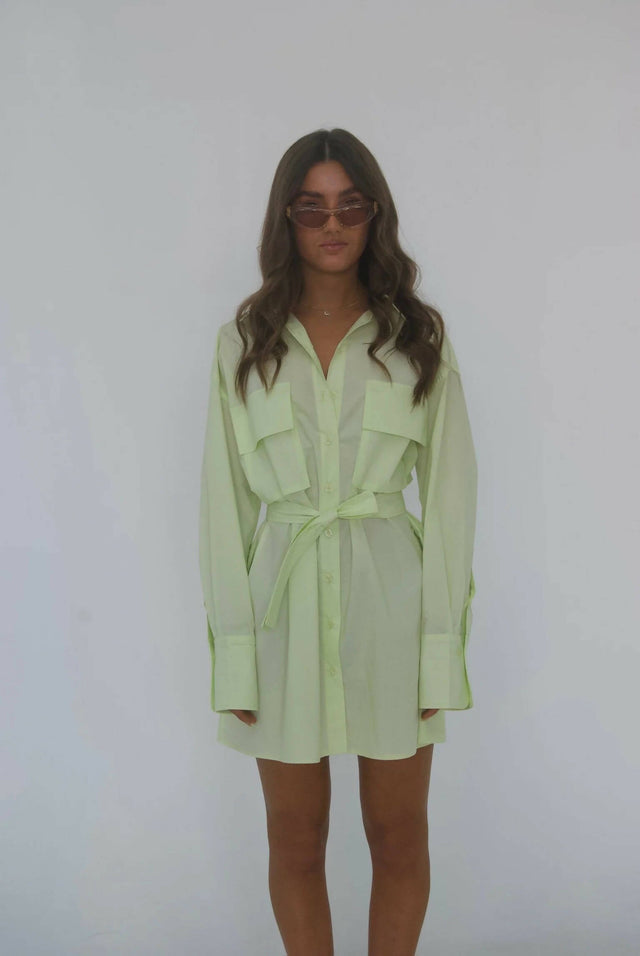 Esme Resort Ellison Belted Shirt Dress - Dresses