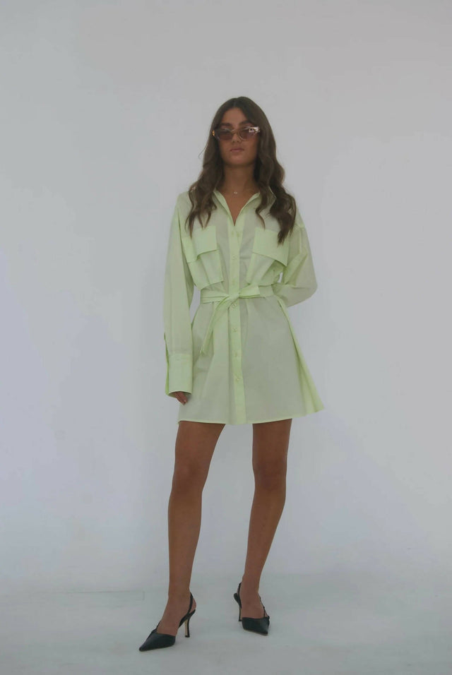 Esme Resort Ellison Belted Shirt Dress - Dresses