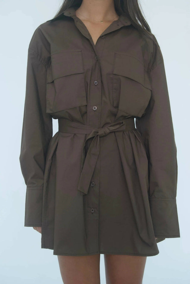 Esme Resort Ellison Belted Shirt Dress - Dresses