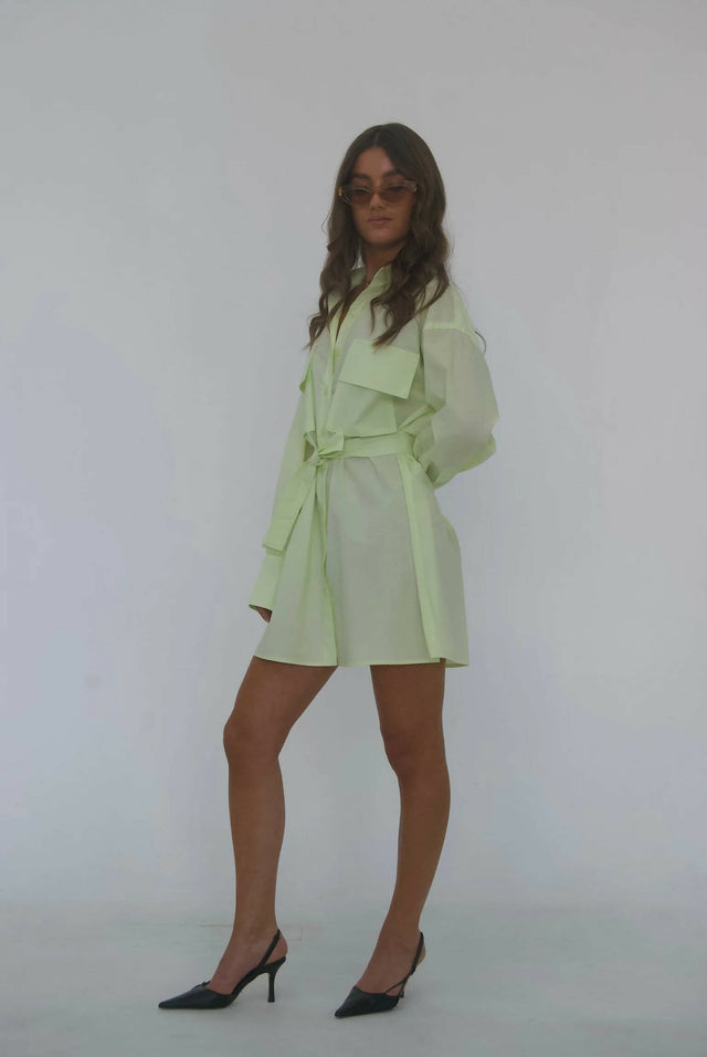 Esme Resort Ellison Belted Shirt Dress - Dresses