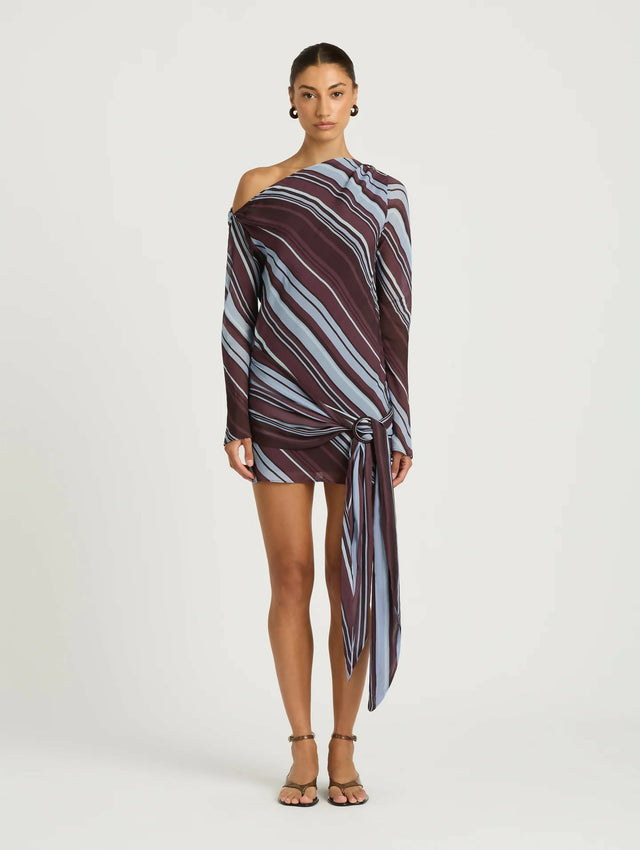 Benni Elise Mini Dress Midnight Stripe
