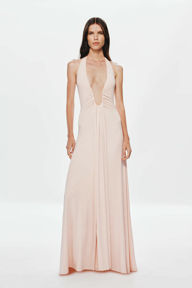 MISHA Jennifer Cupro Maxi Dress