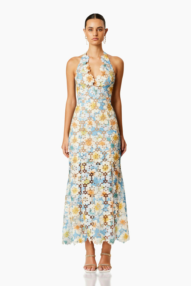 Elliatt Nesting Floral Lace Maxi Dress