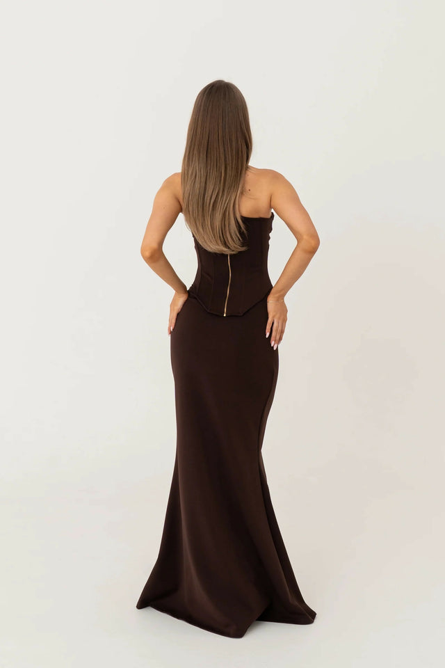 HNTR the Label Louie Gown Brown Size 10
