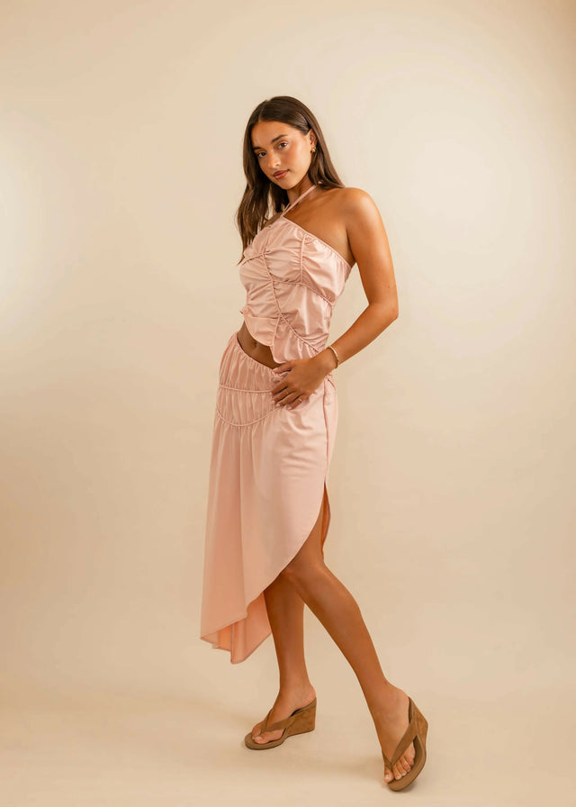 Koster Kulture Fleur Top & Skirt Blush