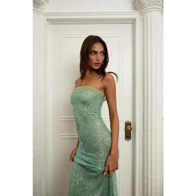 Fait Par Foutch Elizabeth Dress Malachite Size XS - 6 / Green - Dresses