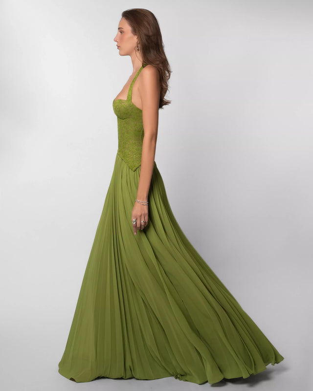 Gaia Dress Green - Dress