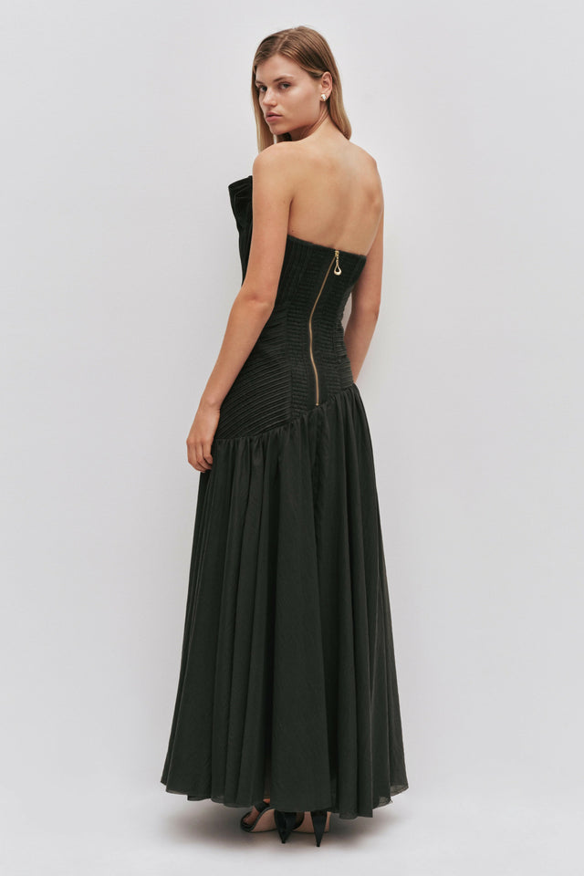 AJE Aquiline Dress Hunter Green