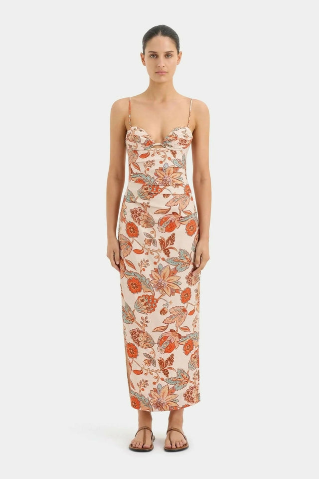 Sir the Label Noemi Balconette Midi Dress