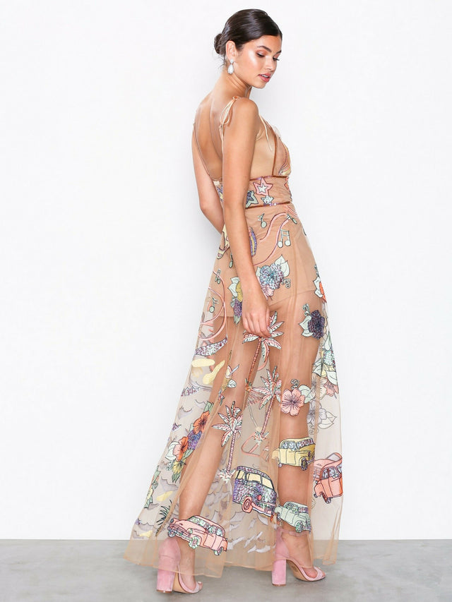 For Love and Lemons Cuba Embroidered Dress Size Small - 8 / Print - Dresses