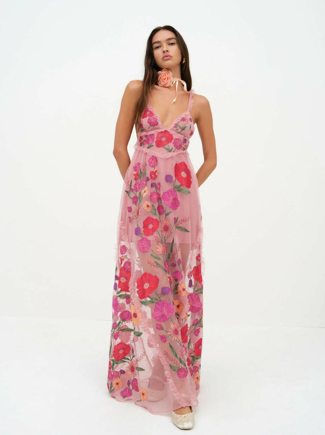 For Love and Lemons Kaylee Maxi Dress Size Small - 8 / Floral - Dresses
