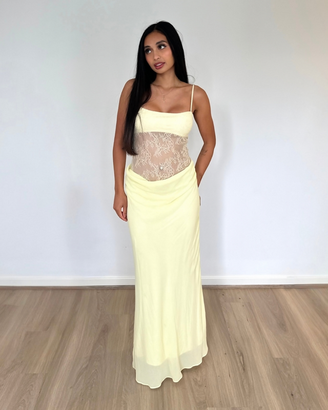 Benni Gabriel Maxi Dress Lemon Sorbet
