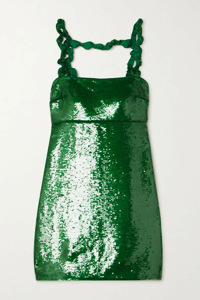 twisted-sequined-satin-mini-dress