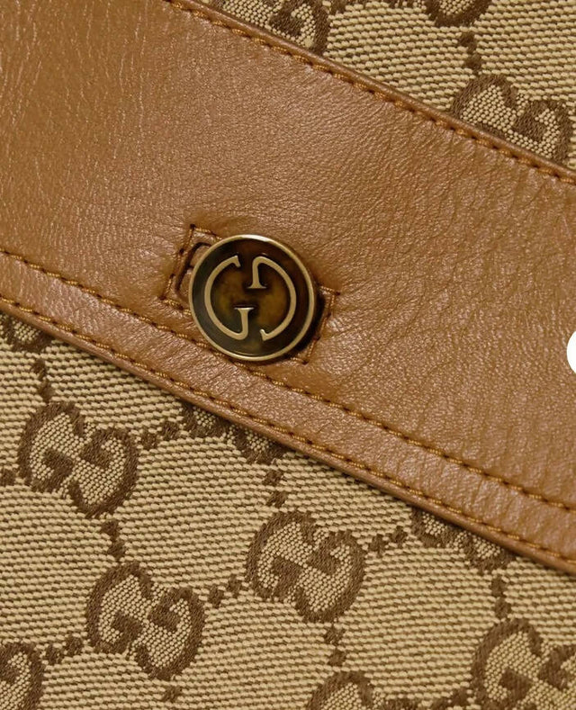 Gucci Print Canvas Leather Trimmed Mini Dress Size S - Dresses