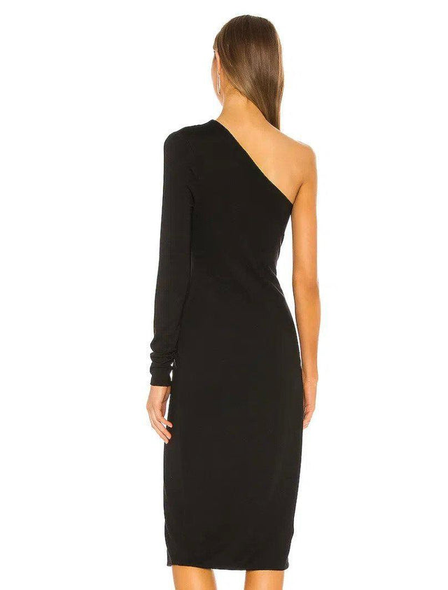 H:Ours Pagne Midi Dress Dress.